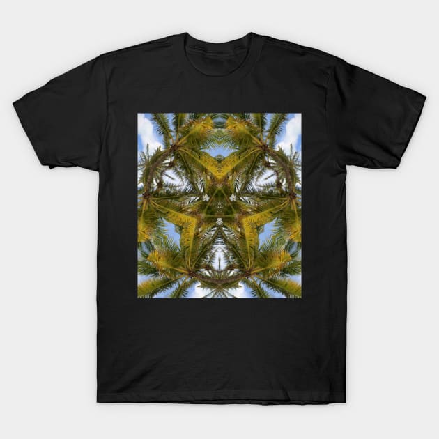 Pattern of palm trees, Miami Beach, Florida T-Shirt by Reinvention